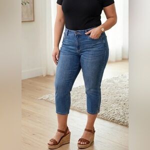 Judy Blue Deep Indigo Cropped Jeans